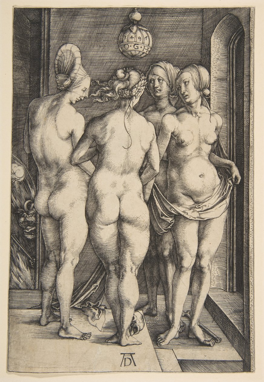 Čtyři nahé ženy, 1497. od Albrecht Dürer