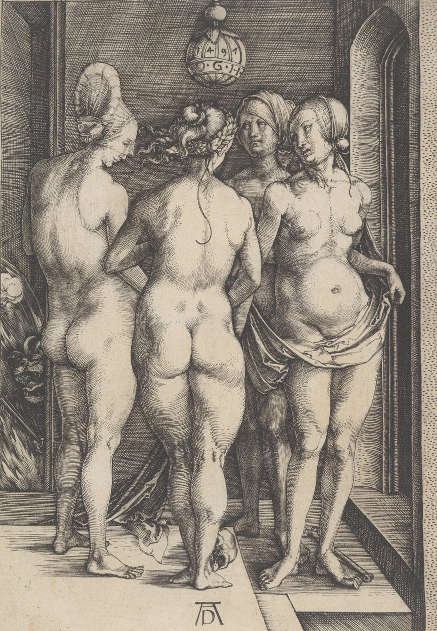 Čtyři nahé ženy, 1497., 1497. od Albrecht Dürer