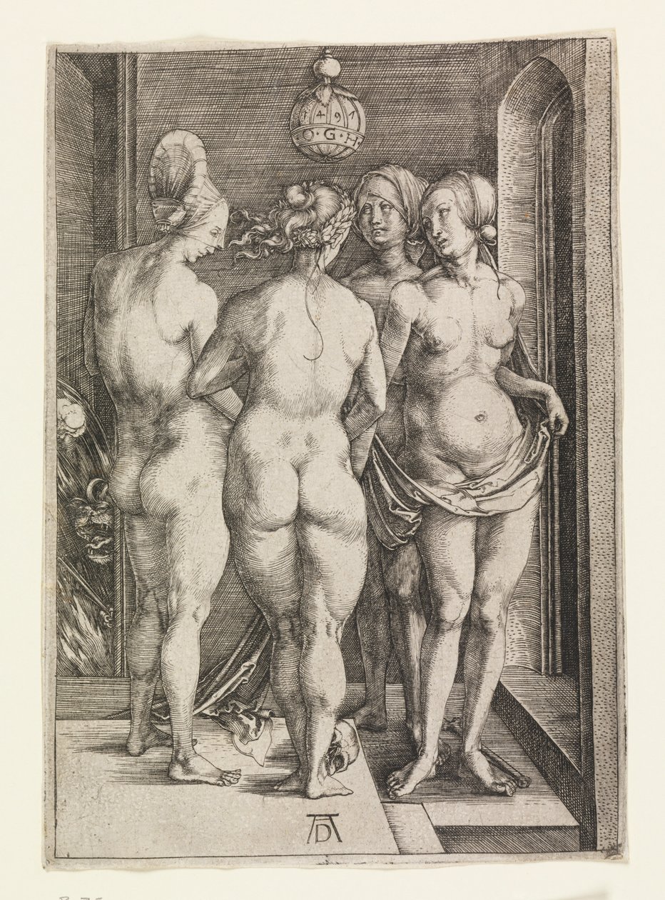 Čtyři nahé ženy (Čtyři čarodějnice) od Albrecht Dürer