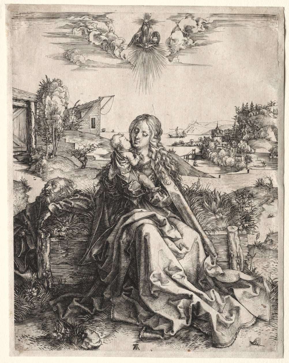 Svatá rodina s motýlem, c. 1495. od Albrecht Dürer