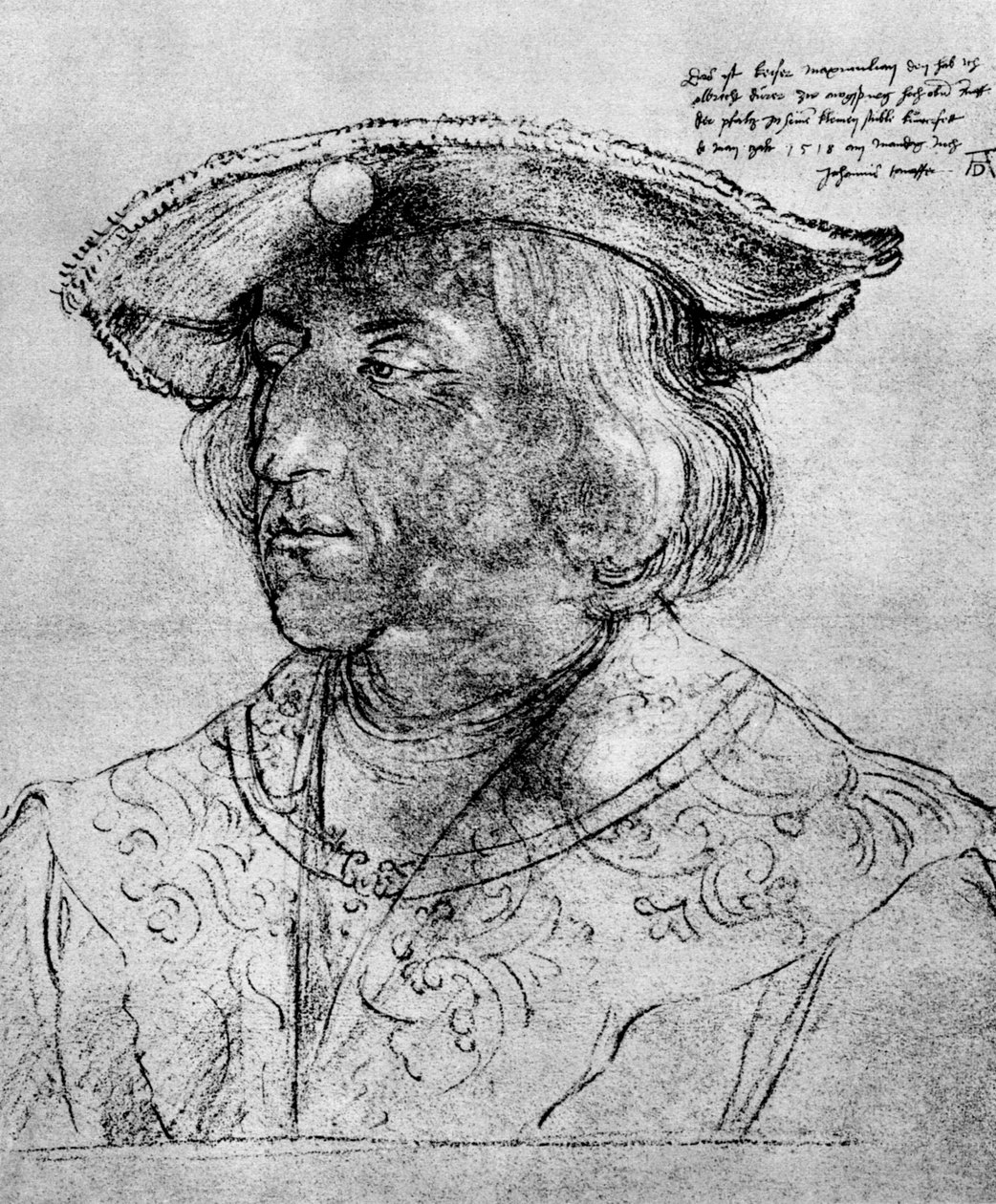 Císař Maxmilián I., 1518, 1936 od Albrecht Dürer