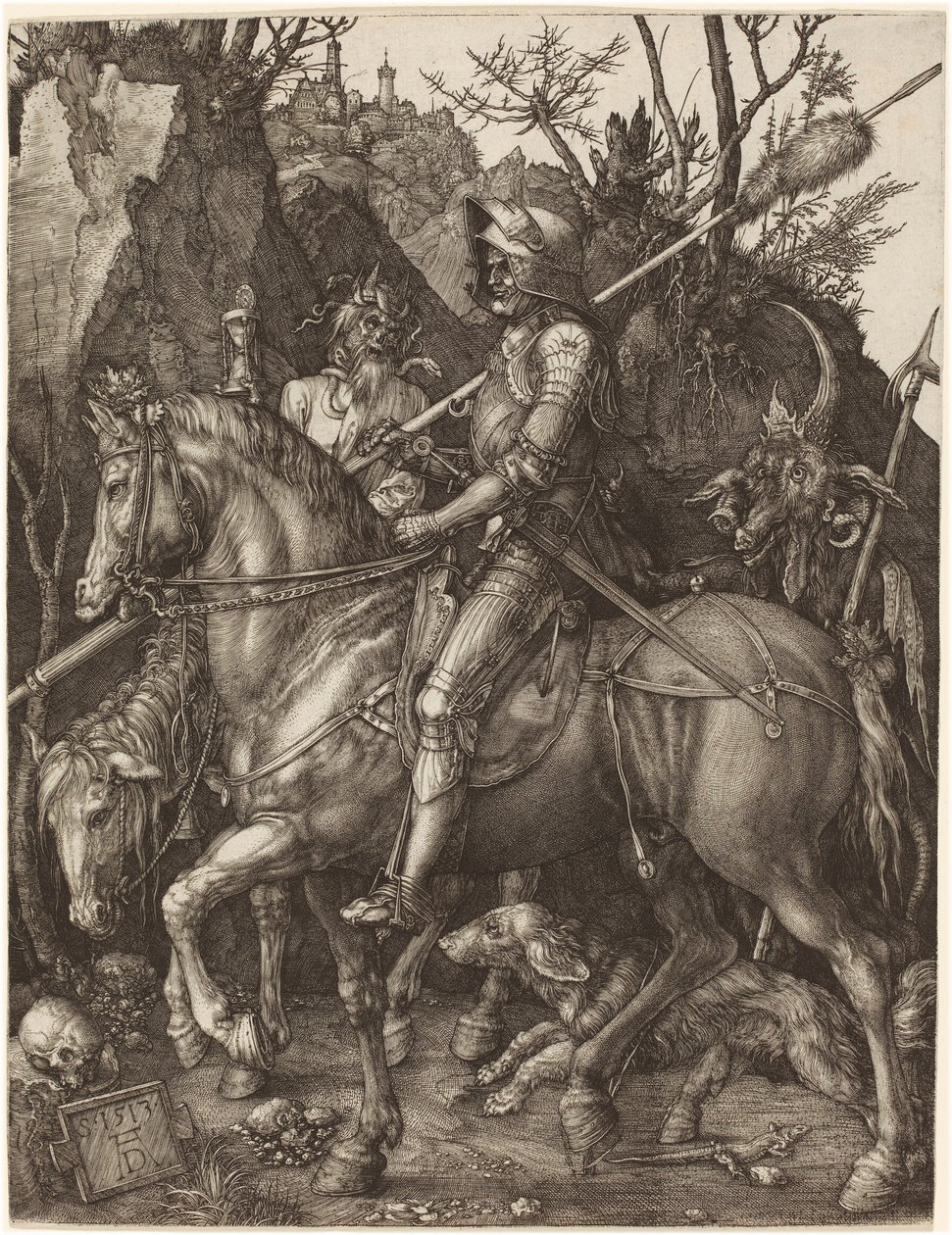Rytíř, Smrt a Ďábel od Albrecht Dürer