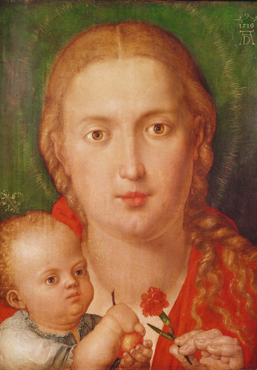 Madona z Karafiátu, 1516 od Albrecht Dürer