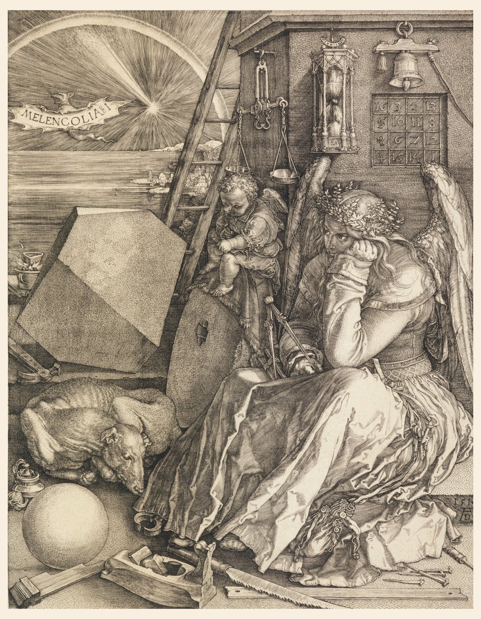 Melankolie I od Albrecht Dürer