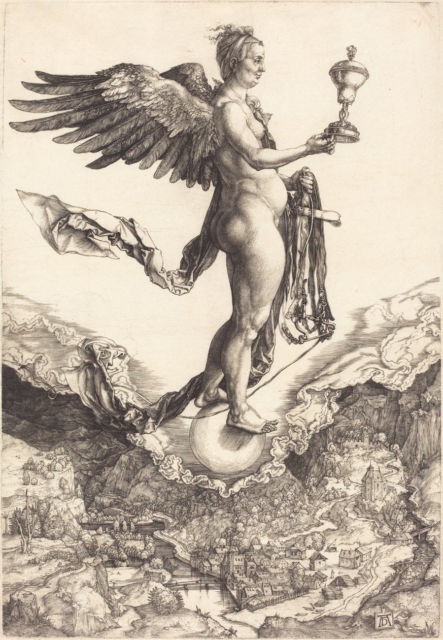 Nemesis (The Great Fortune) od Albrecht Dürer