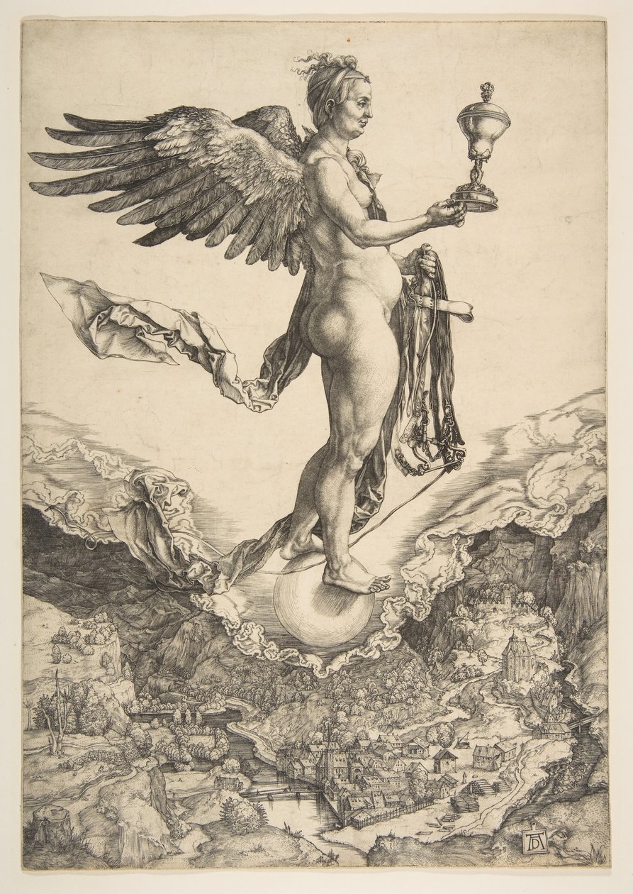 Nemesis The Great Fortune, ca. 1501. od Albrecht Dürer