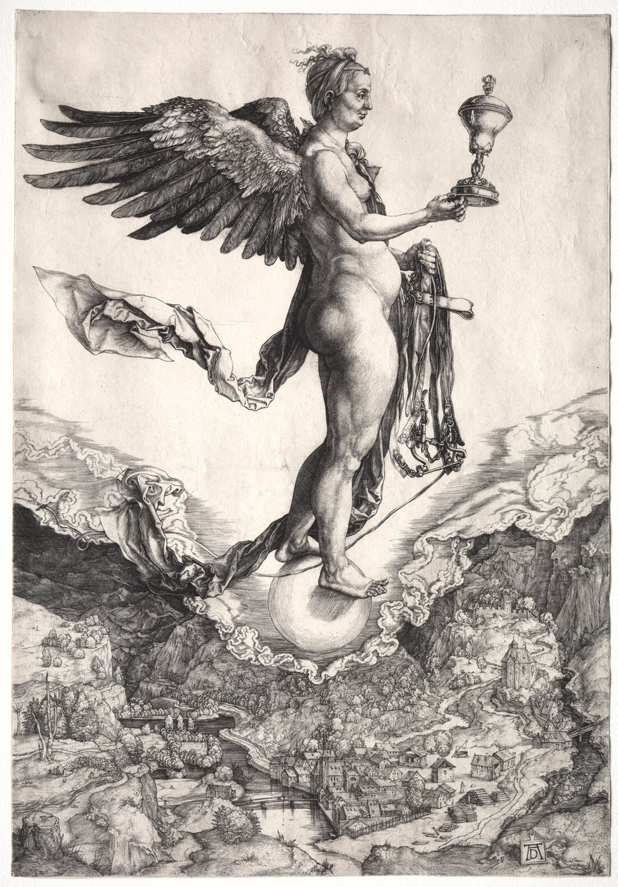 Nemesis, c. 1501-1502. od Albrecht Dürer