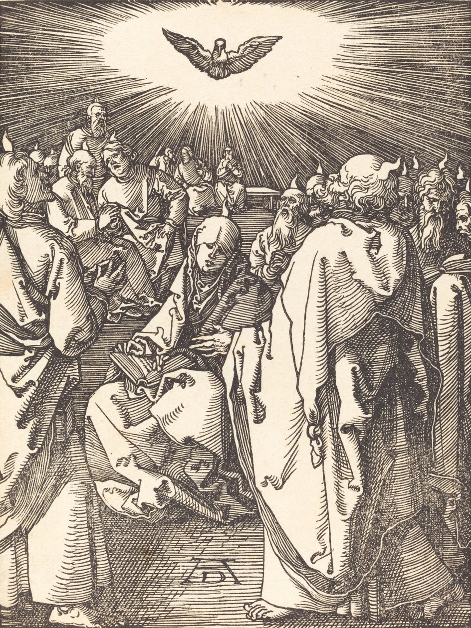 Letnice, pravděpodobně c. 15091510. od Albrecht Dürer