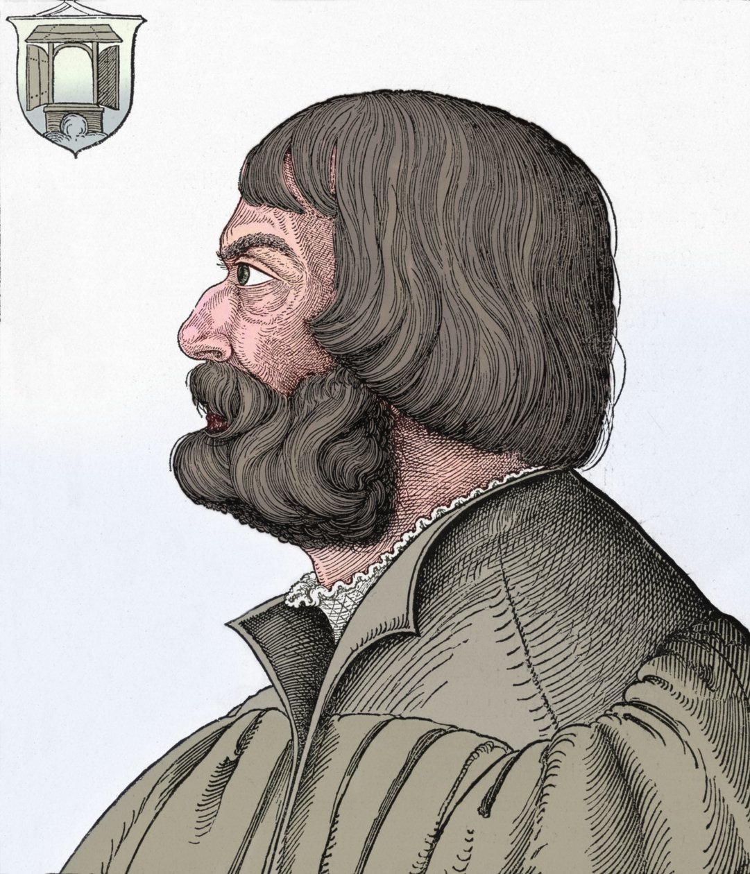 Portrét Albrechta Durera, 1527, 1906 od Albrecht Dürer