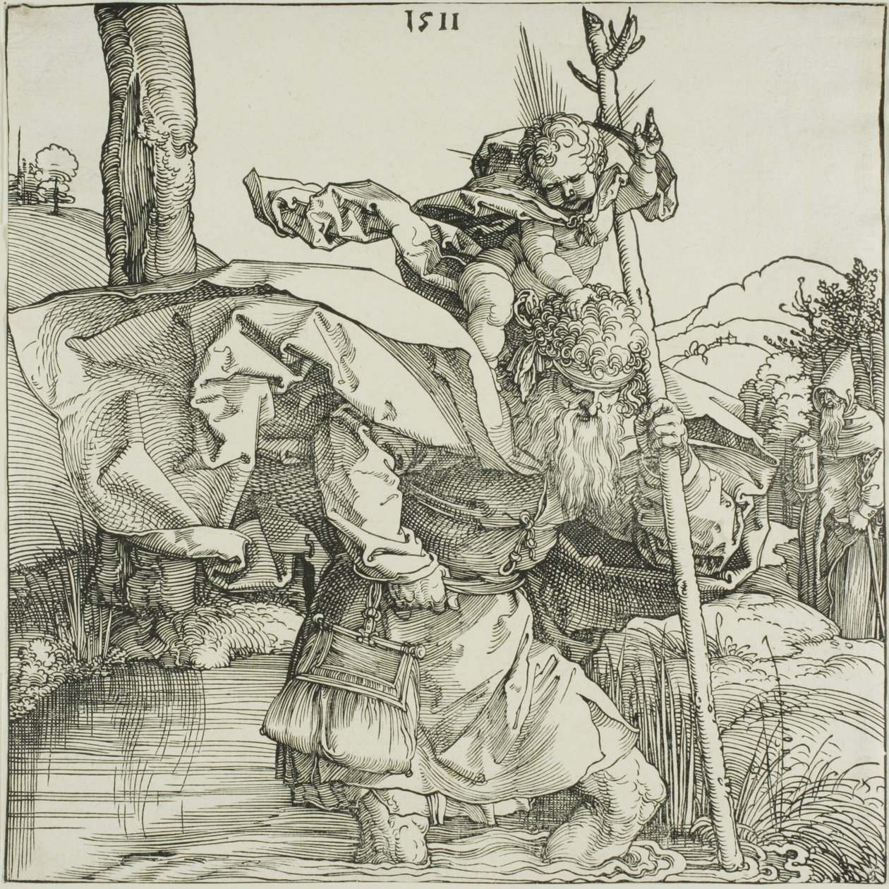 Svatý Kryštof od Albrecht Dürer