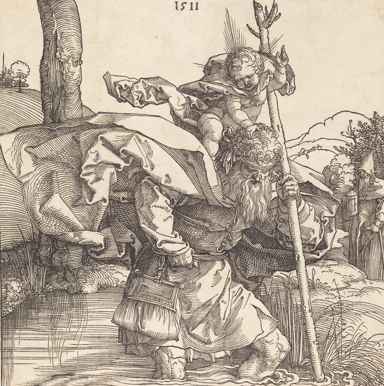Svatý Kryštof, 1511. od Albrecht Dürer
