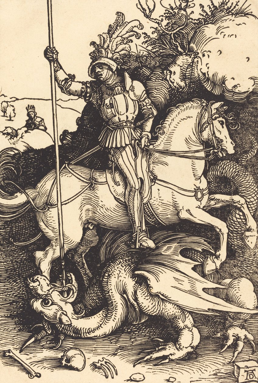 Saint George Killing the Dragon, 15011504. od Albrecht Dürer