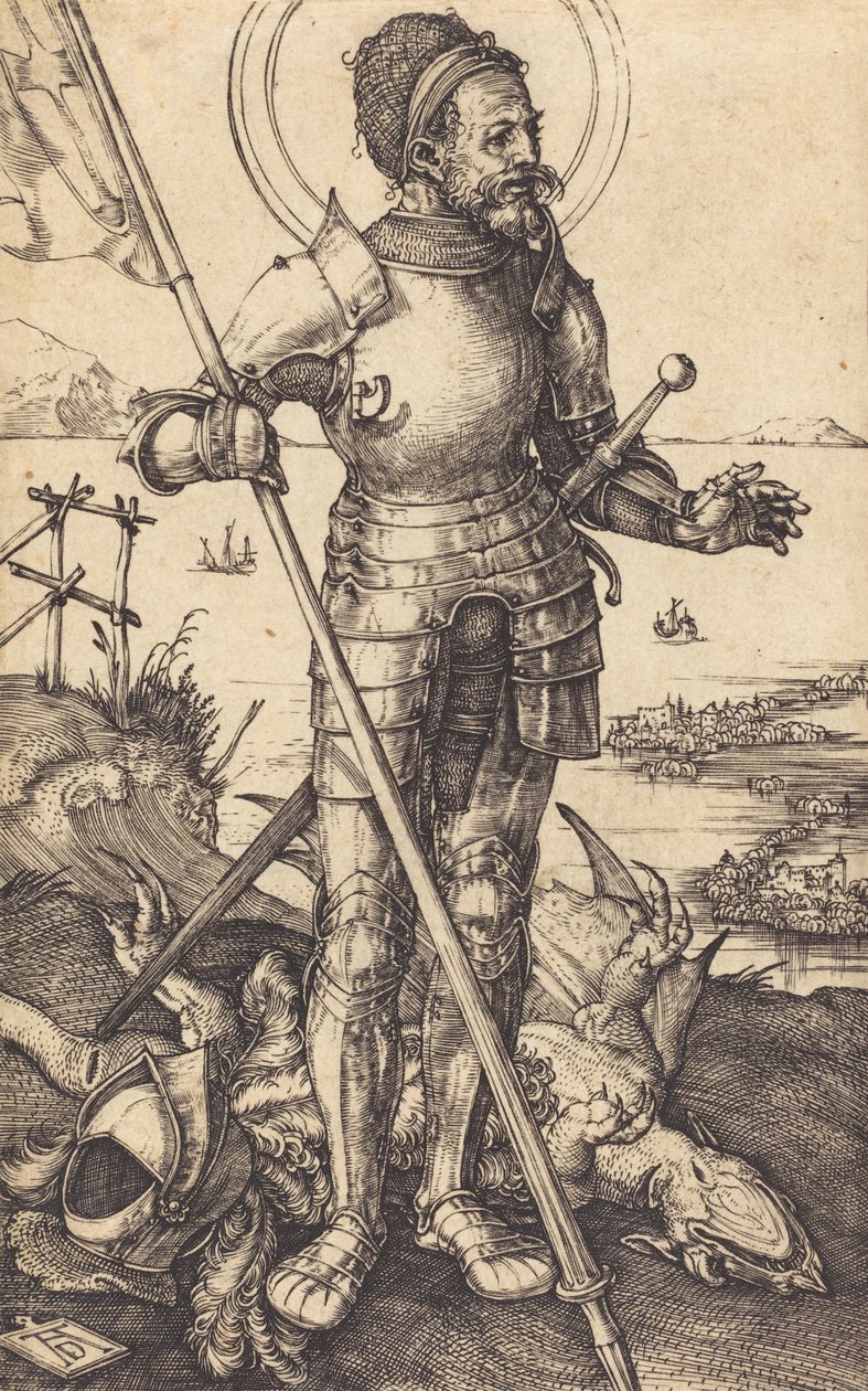 Saint George Standing, c. 15071508. od Albrecht Dürer