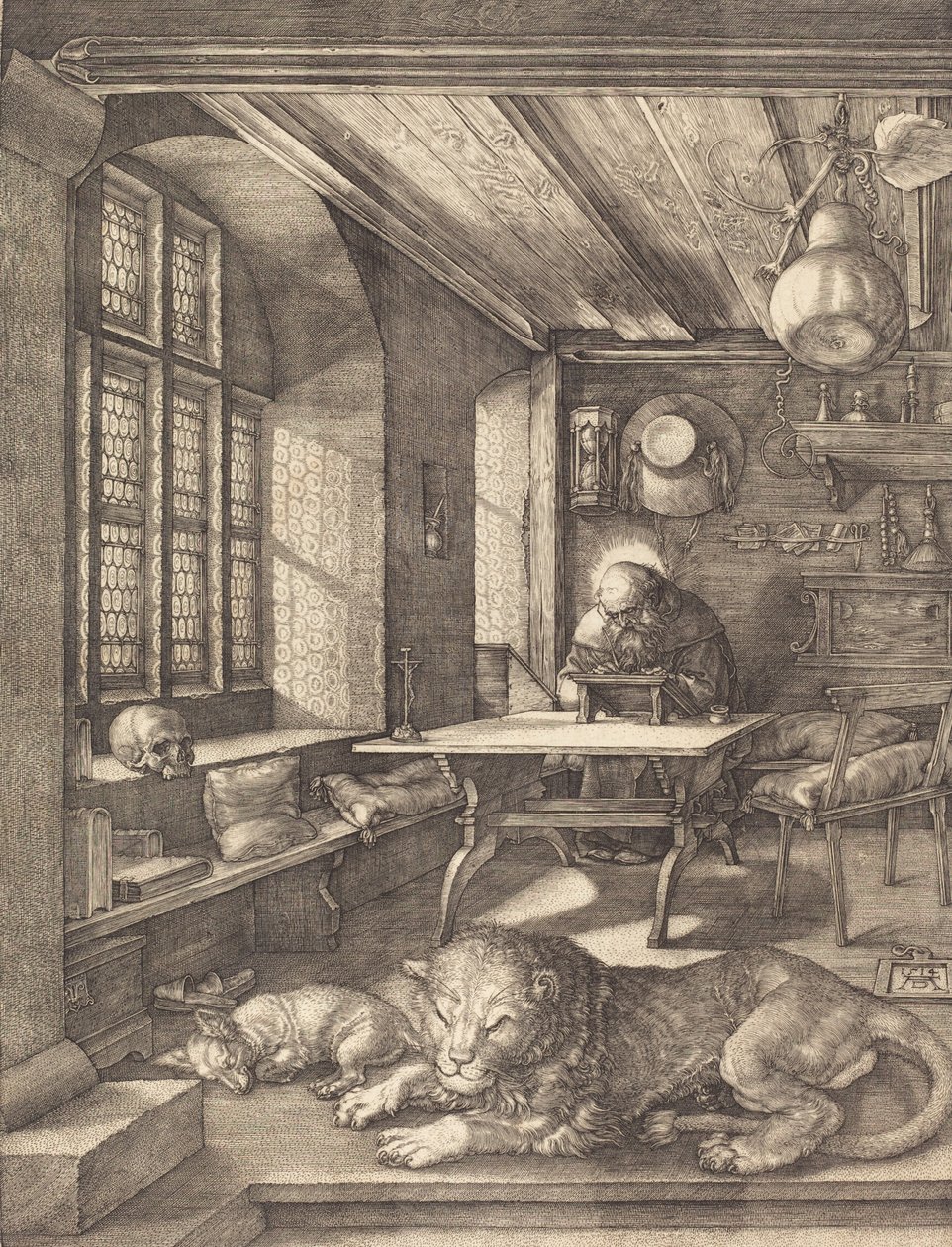 Svatý Jeroným ve své pracovně, 1514. od Albrecht Dürer