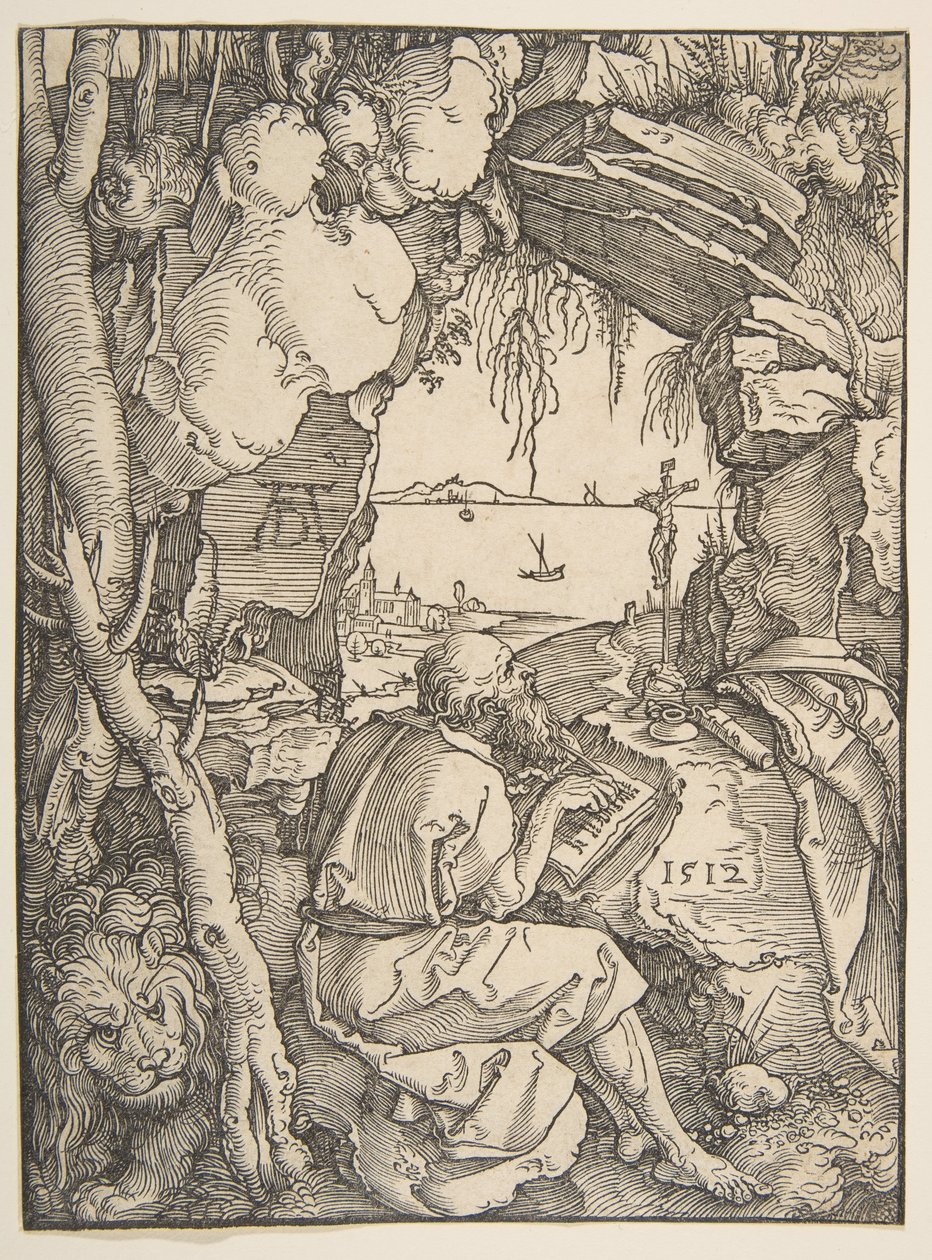 Svatý Jeroným v jeskyni, 1512. od Albrecht Dürer