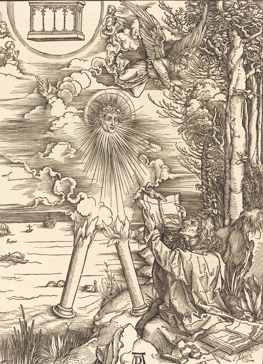 Svatý Jan požírající knihu, 1498. od Albrecht Dürer