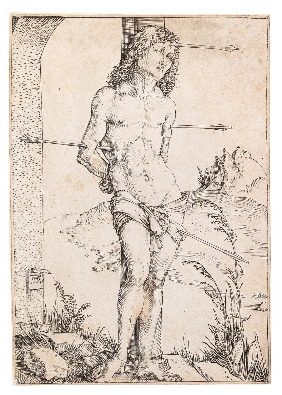 Svatý Šebestián u sloupu, c. 1500. od Albrecht Dürer