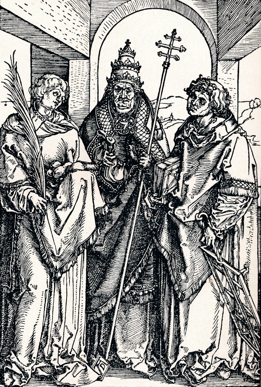 Svatí Štěpán, Sixtus a Vavřinec, 1508 1906 od Albrecht Dürer
