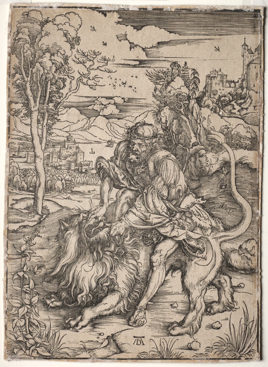 Samson zabije lva od Albrecht Dürer