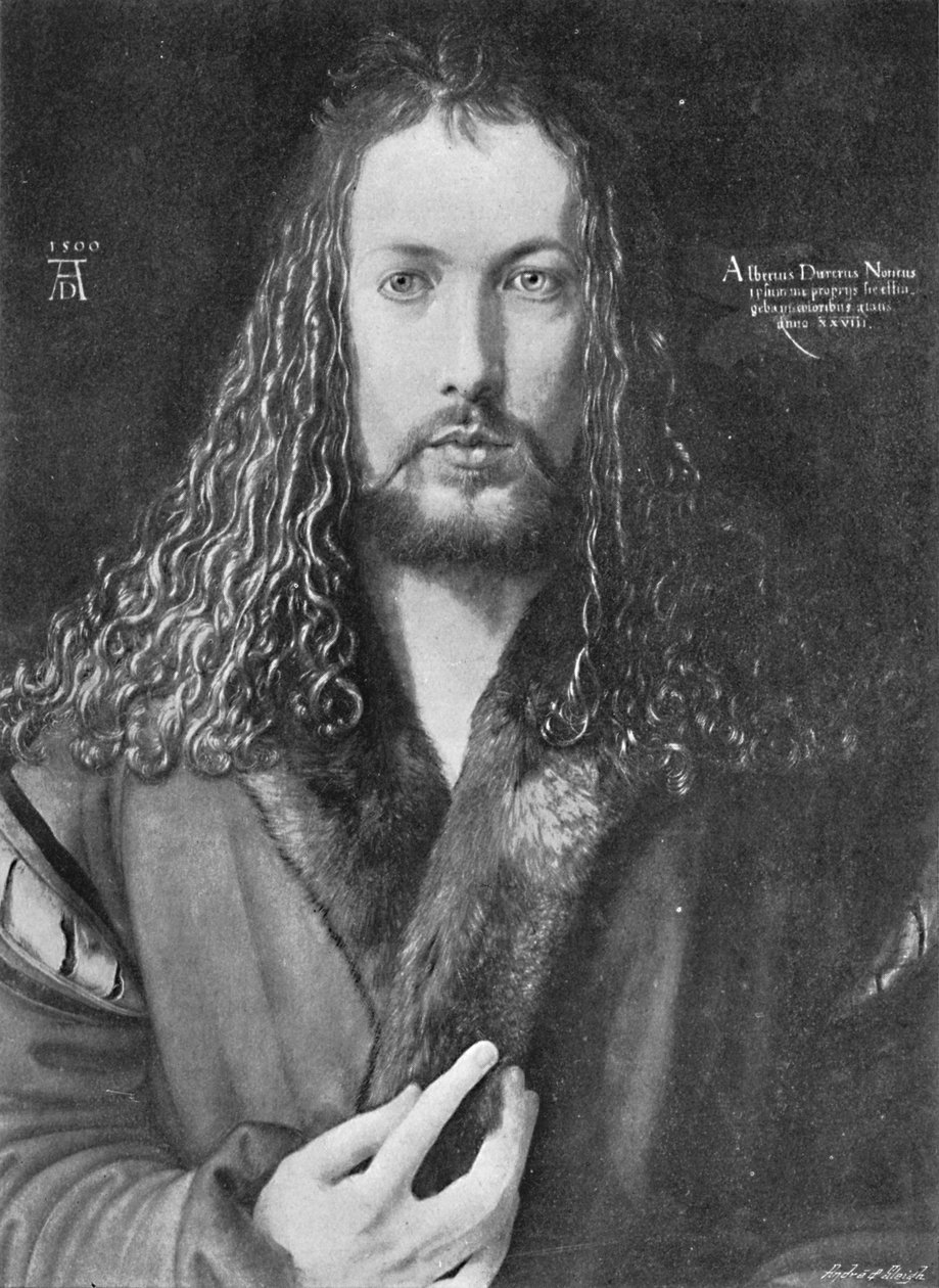 Autoportrét, 1500, 1906 od Albrecht Dürer