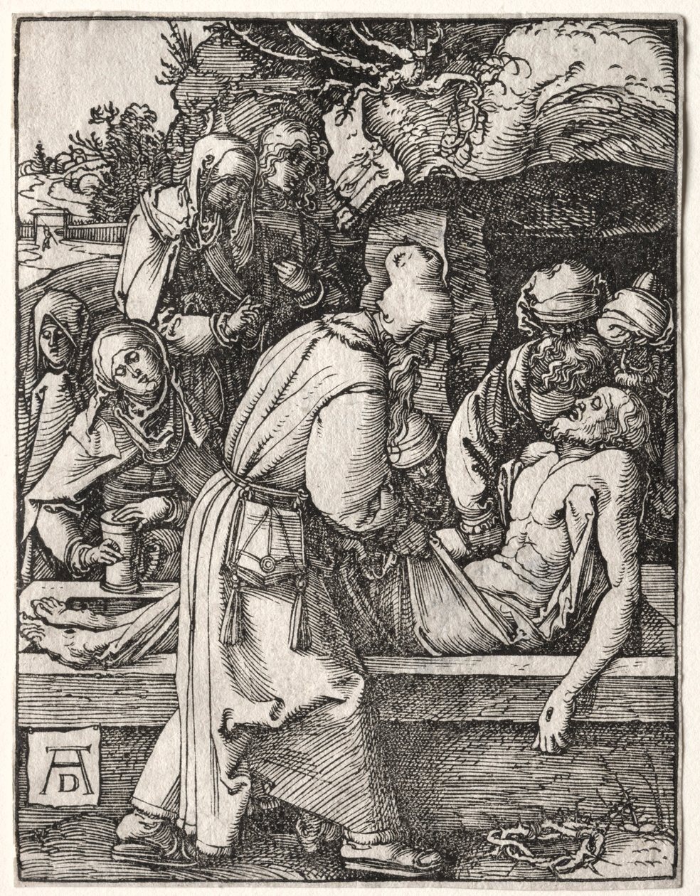 Malá vášeň: Depozice. od Albrecht Dürer
