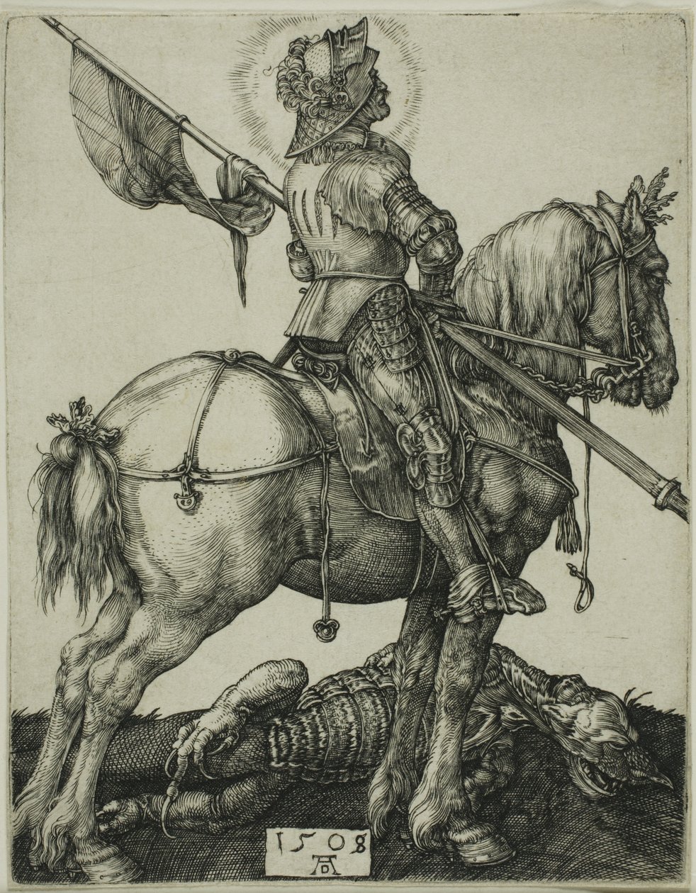 Svatý Jiří na koni od Albrecht Dürer