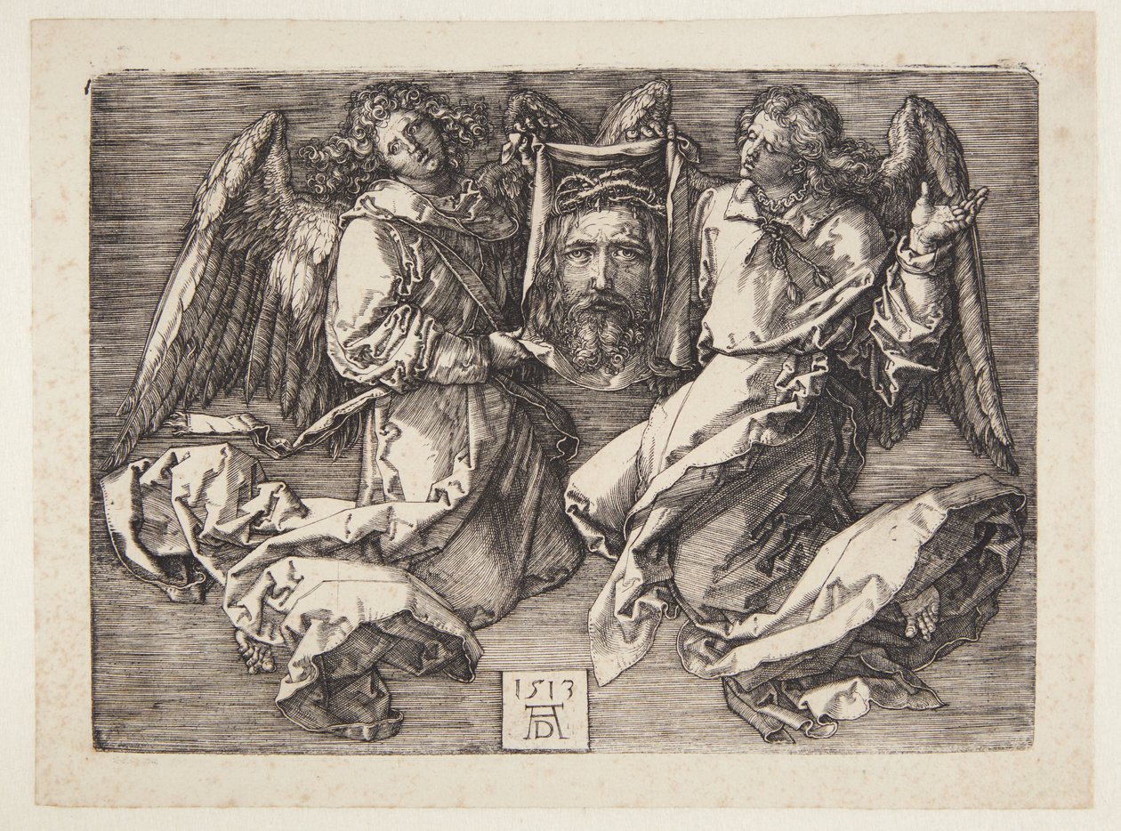 Sudárium vystavené dvěma anděly od Albrecht Dürer