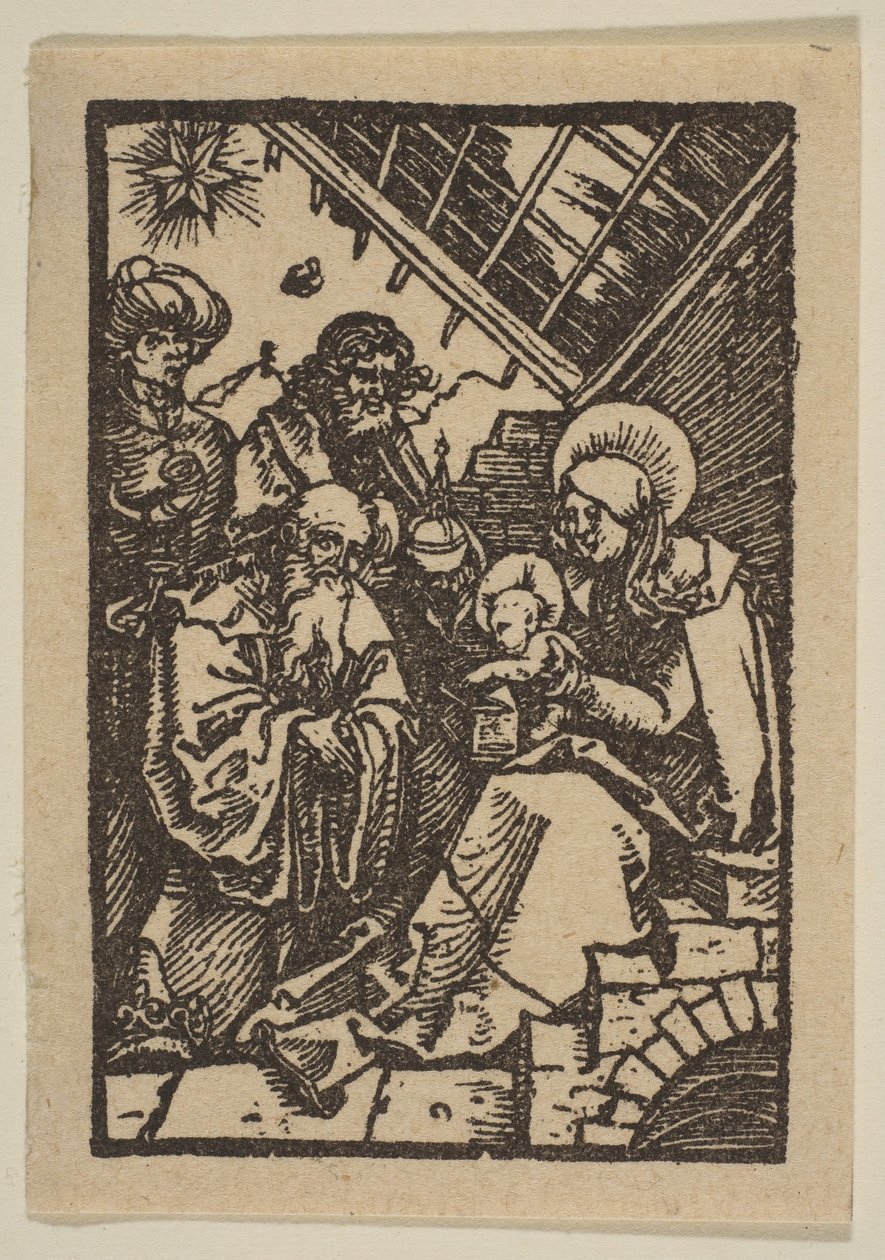 Klanění králů.n.d. od Albrecht Dürer