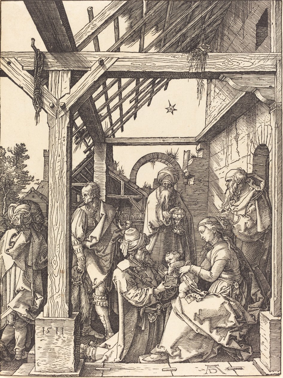 Klanění tří králů, 1511. od Albrecht Dürer