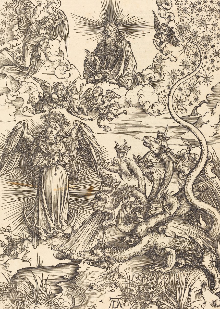 Apokalyptická žena, 1498. od Albrecht Dürer