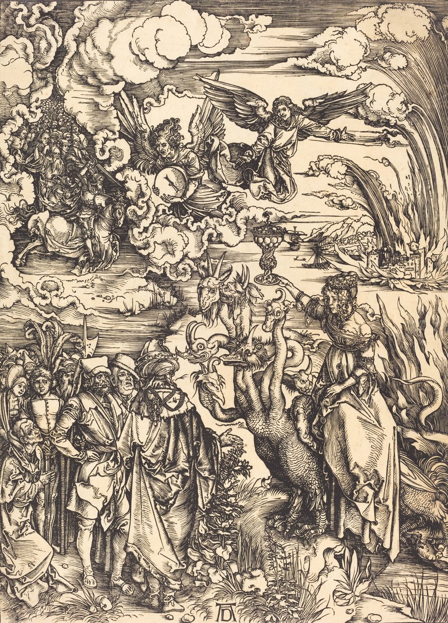 Babylonská děvka, pravděpodobně c. 14961498. od Albrecht Dürer