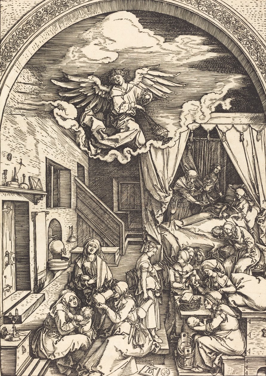 Narození Panny, c. 15031504. od Albrecht Dürer