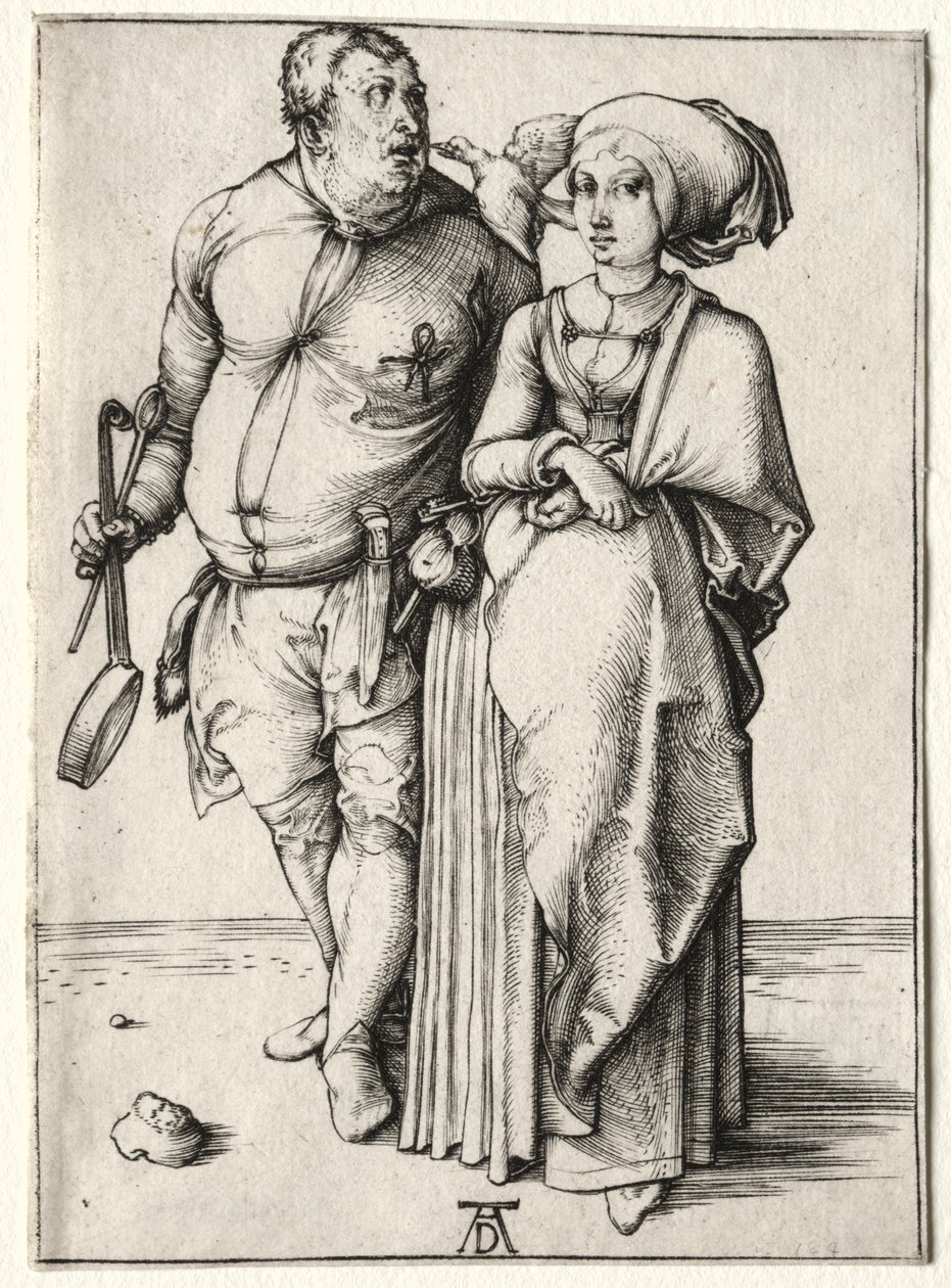 Kuchař a jeho žena od Albrecht Dürer