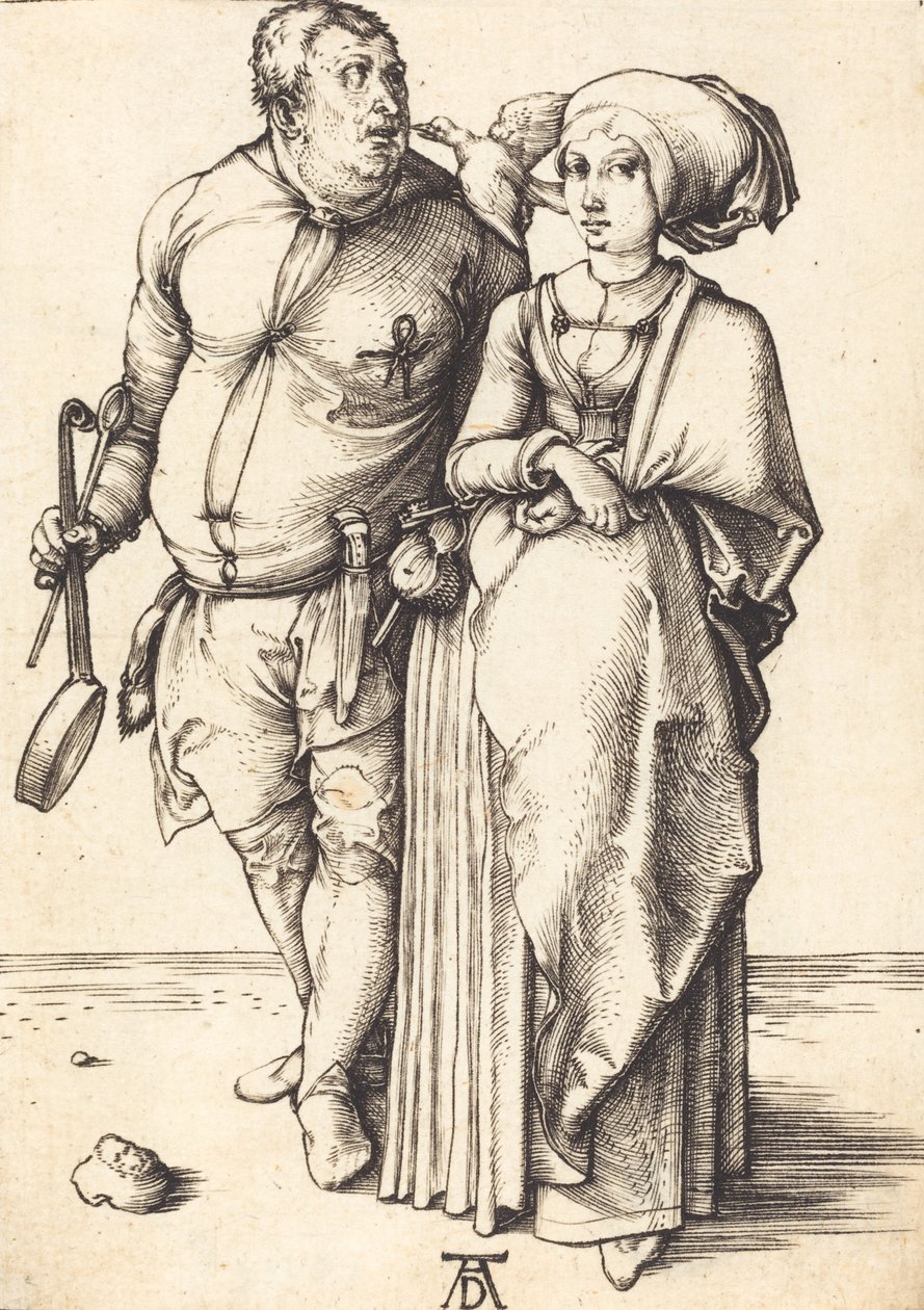 Kuchař a jeho žena, c. 14961497. od Albrecht Dürer