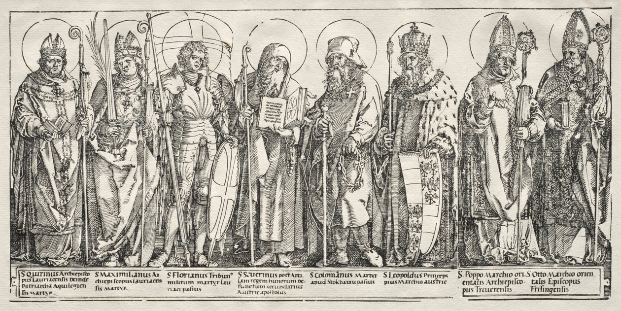 Osm svatých Rakouska, c. 1515. od Albrecht Dürer