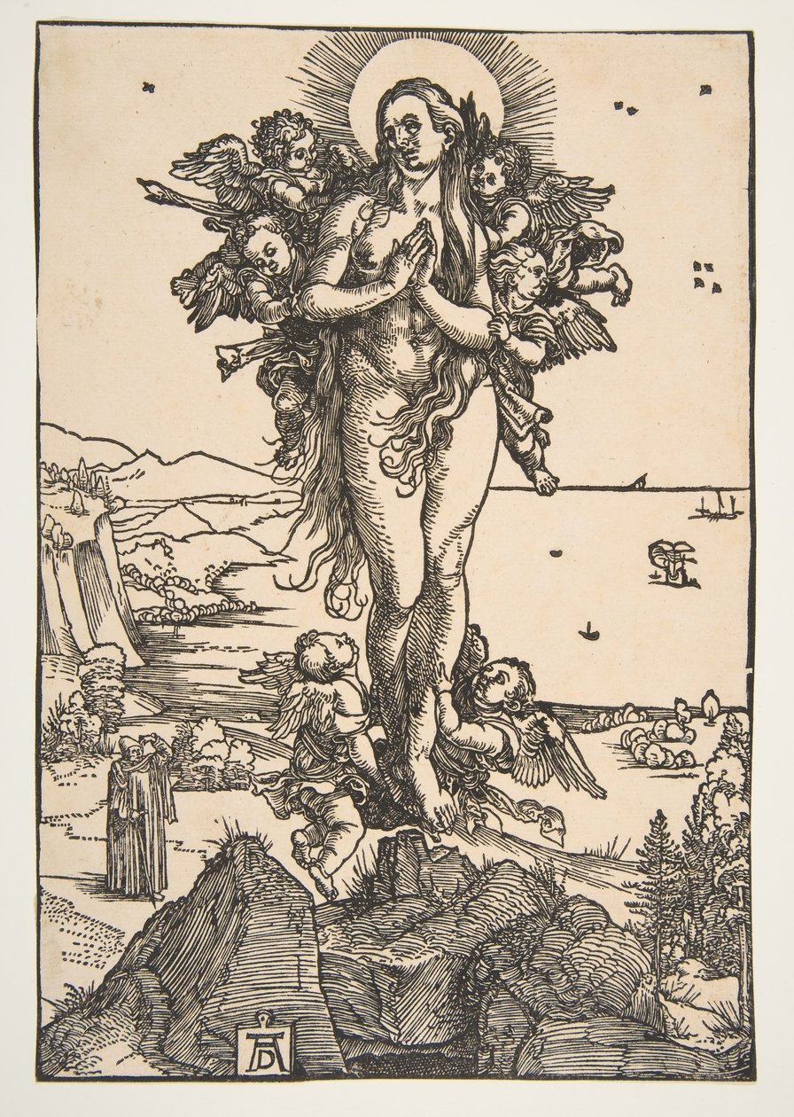 Povýšení svaté Máří Magdalény.n.d. od Albrecht Dürer