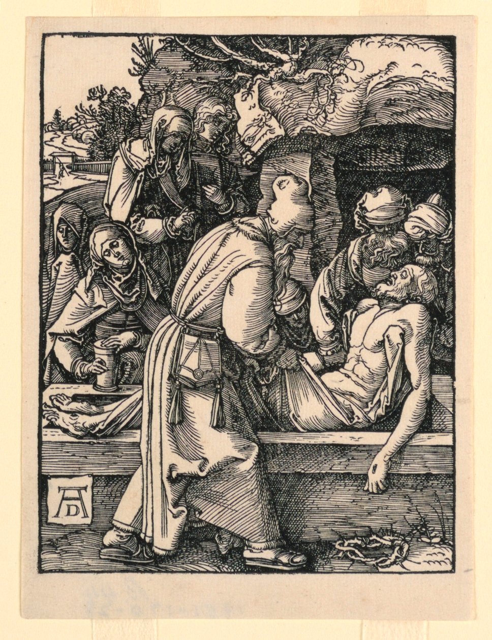 The Entombment, ze série The Little Passion od Albrecht Dürer