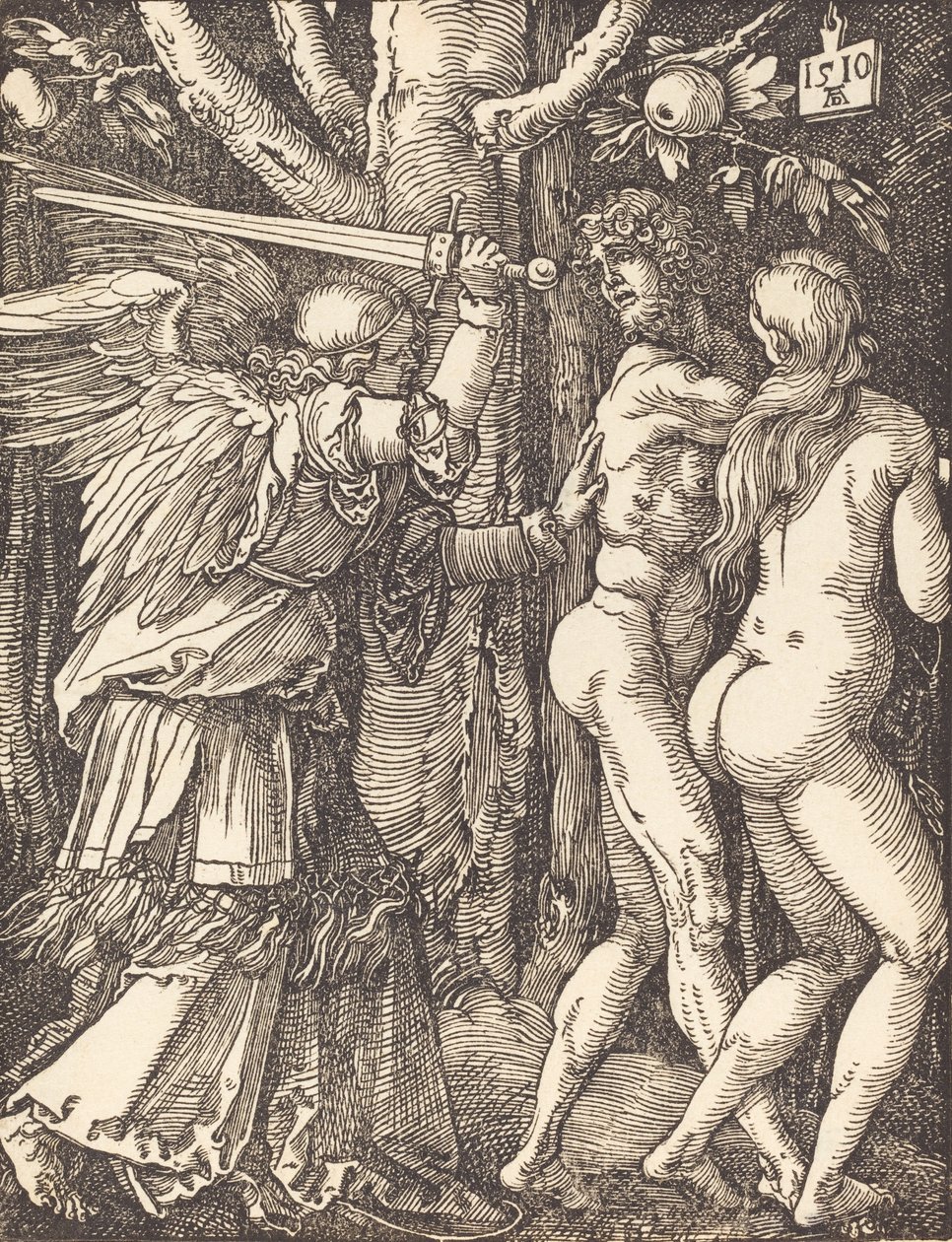 Vyhnání z ráje, 1510. od Albrecht Dürer