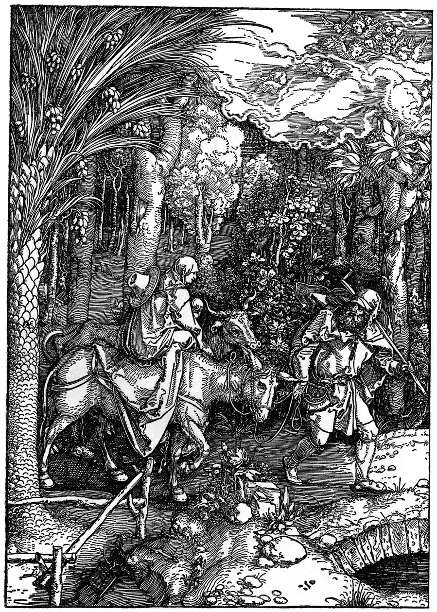 Útěk do Egypta, 1502-1505, 1936 od Albrecht Dürer