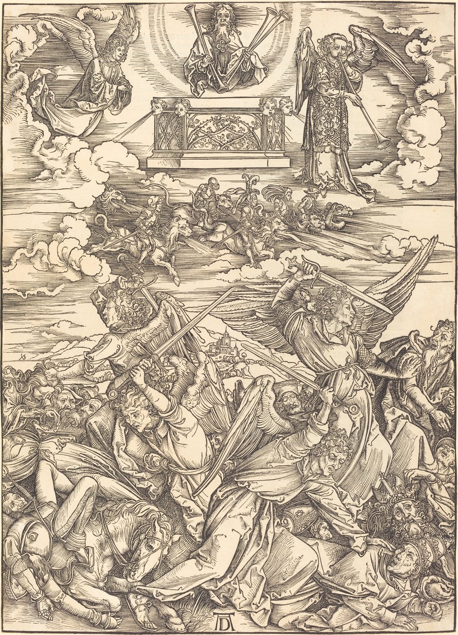 Čtyři andělé pomsty od Albrecht Dürer