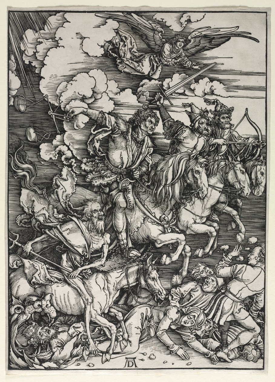 Čtyři jezdci z Apokalypsy od Albrecht Dürer