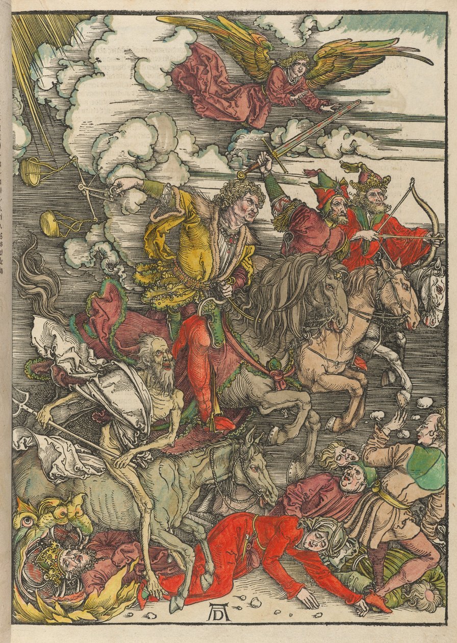 Čtyři jezdci z filmu Apokalypsa od Albrecht Dürer