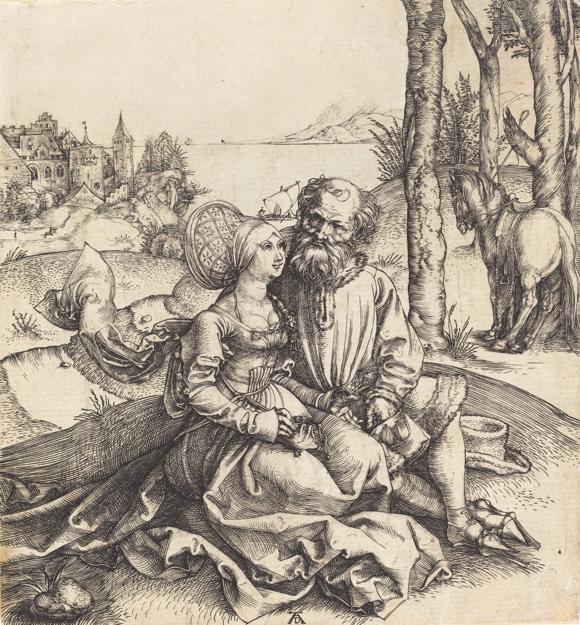 The Ill-Assorted Coule, 14951496. od Albrecht Dürer