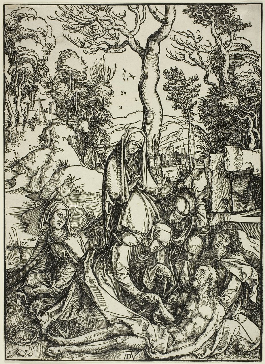 Oplakávání, z Velké vášně od Albrecht Dürer