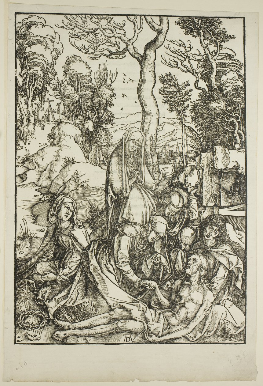 Oplakávání, z Velké vášně od Albrecht Dürer