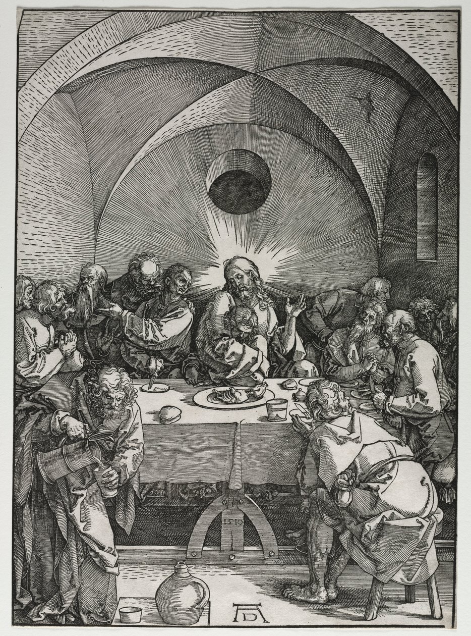 Velká vášeň: Poslední večeře, 1510. od Albrecht Dürer
