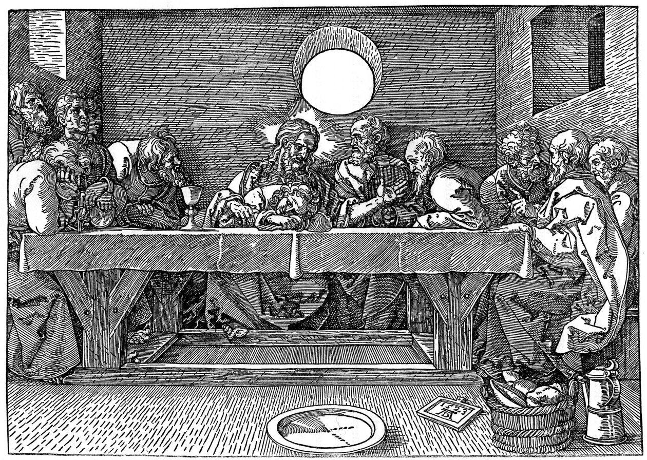 Poslední večeře, 1523, 1936 od Albrecht Dürer