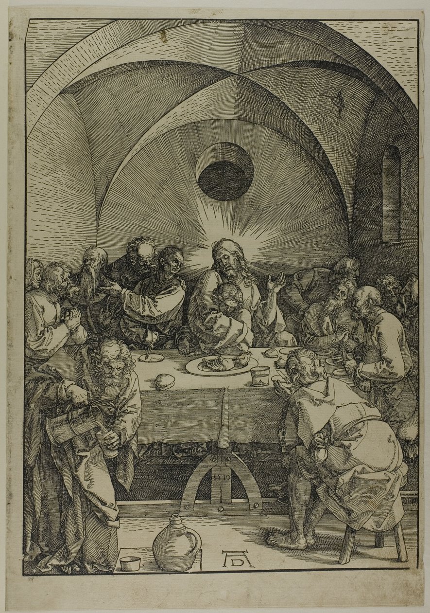 Poslední večeře z Velké vášně od Albrecht Dürer
