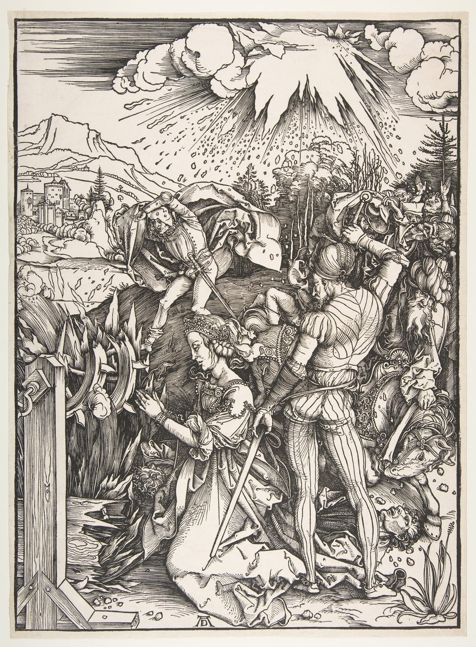 Umučení svaté Kateřiny Alexandrijské.n.d. od Albrecht Dürer