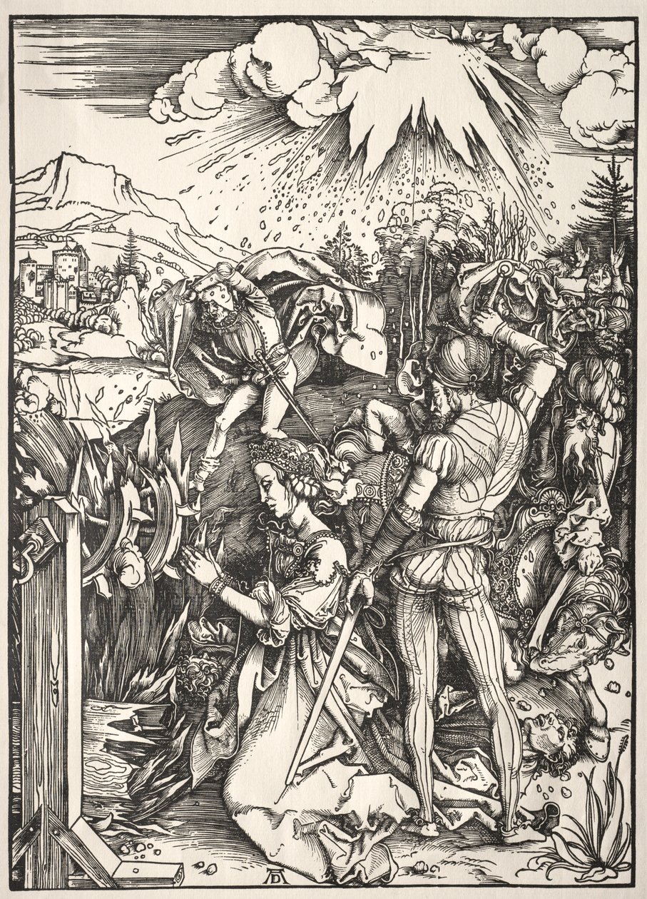 Umučení svaté Kateřiny. od Albrecht Dürer